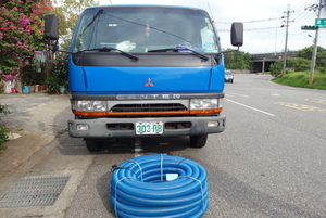 藍色水肥車-附超長水管